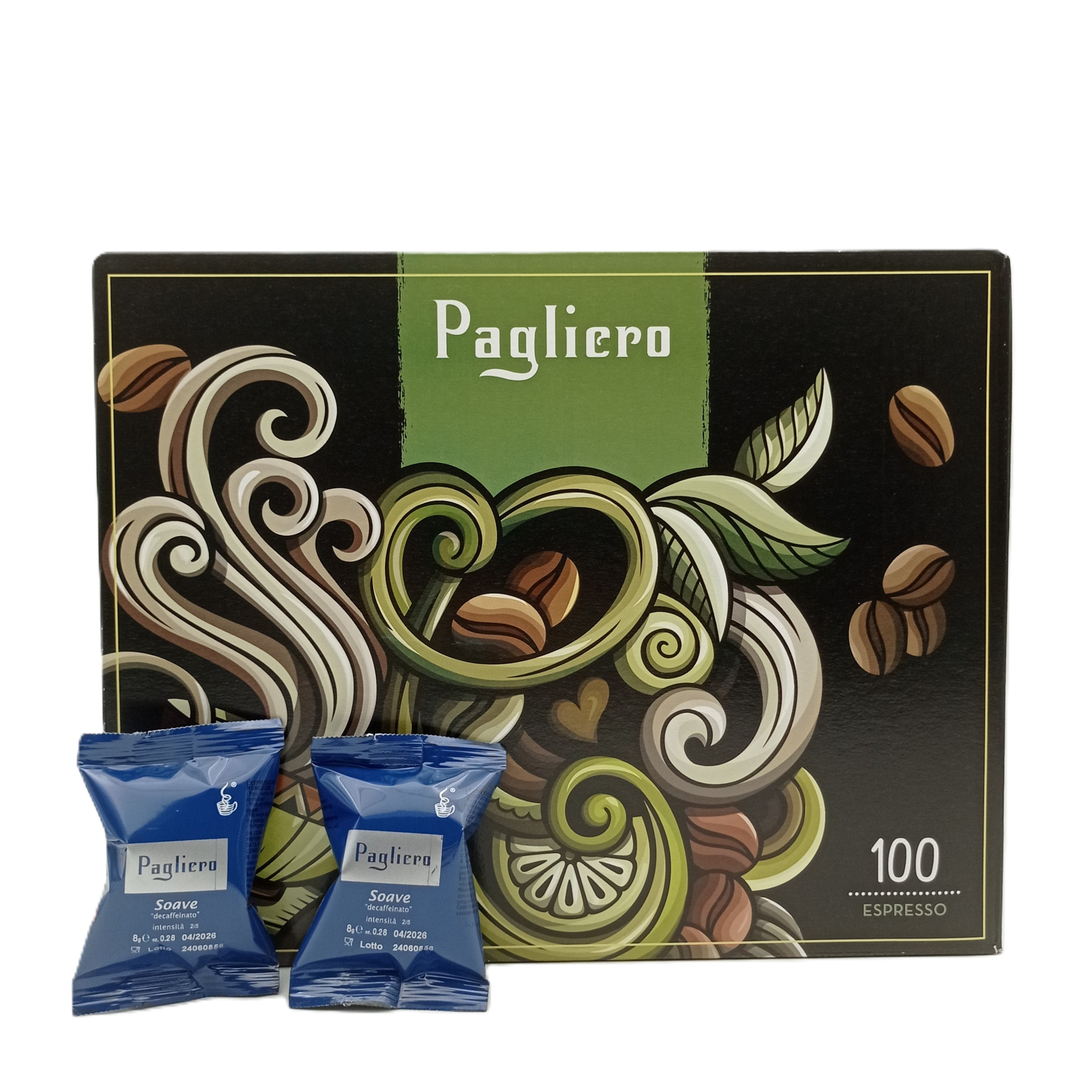 Pagliero Decaffeinato Soave 100 capsule
